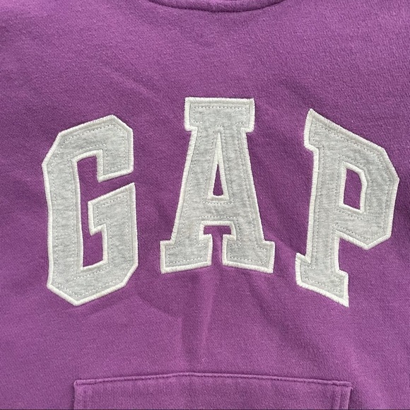 Gap Kids Purple Logo Hoodie Sweatshirt Pockets XL - Picture 2 of 7